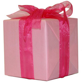 pink tissue and ribbon